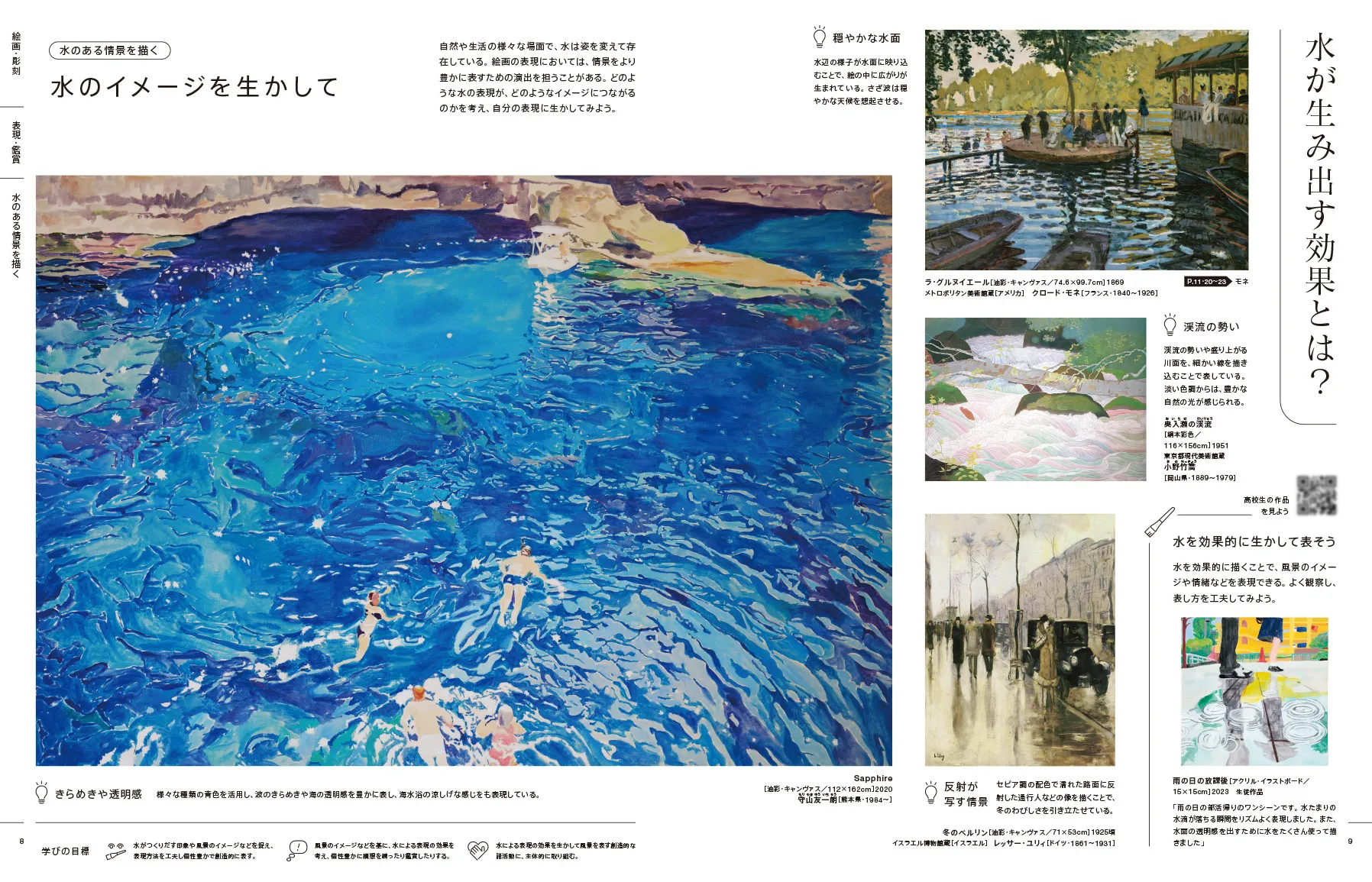P.8・9　水のある情景を描く
