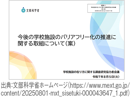 学校施設のバリアフリー化の推進に向けた新たな動き