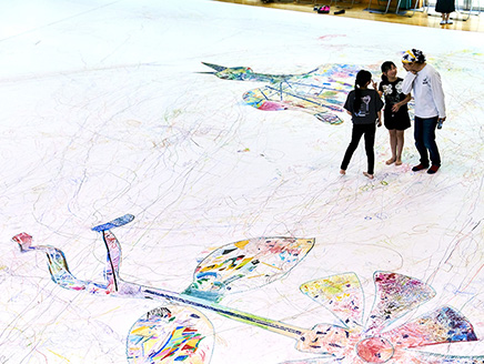 「アーティストと一緒にアートしよう」（第5学年）
