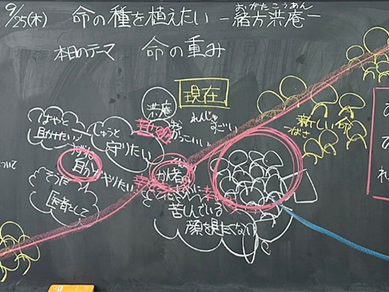 子どもの言葉をつながく授業展開を目指して 『命の種を植えたい　―緒方洪庵―』（第5学年）